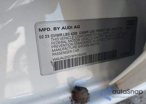 2023 Audi A3 Premium 40 Tfsi Front-Wheel Drive S Tronic from USA, damaged, VIN WAUAUDGY8PA084260